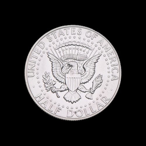 Kennedy Silver half dollar back