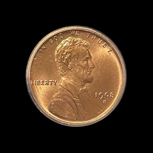 front of penny