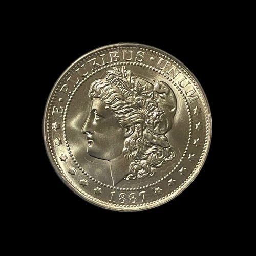 Front Silver dollar